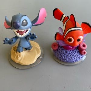 EUC Disney Infinity : Stitch 2.0 and Nemo 3.0 Figures